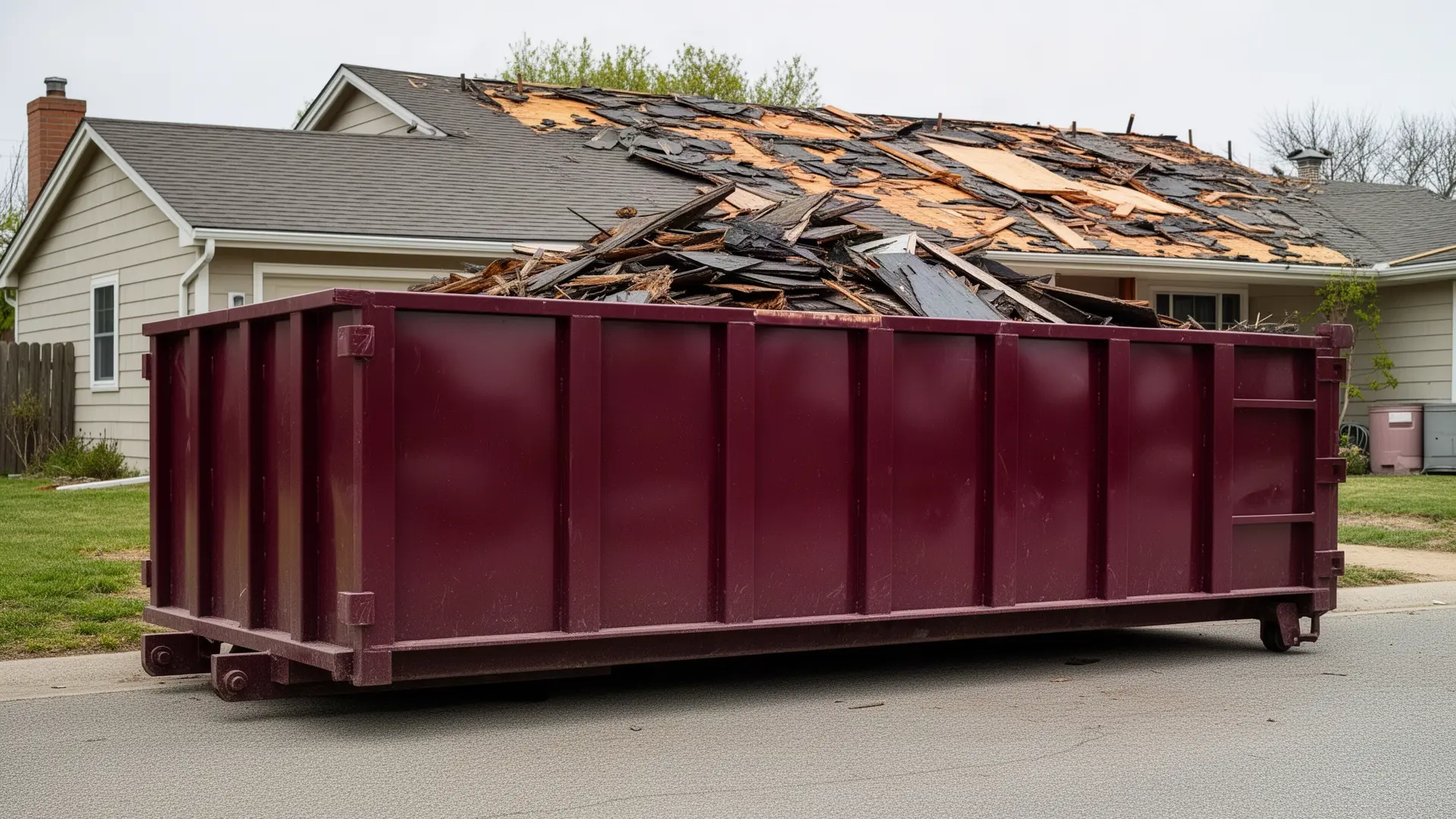 Roll-off dumpster from Buck Point Dumpster Rental in Jackson, MS